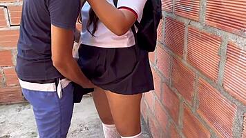 standing outdoor amateur fuck huge ass latina schoolgirl creampie finish