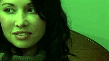 Milf tongues shaved babysitter's pussy in steamy lesbian fingering frenzy