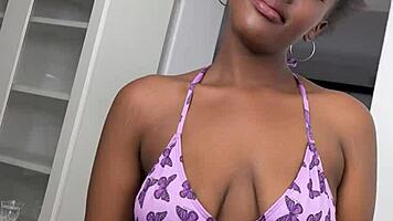 liyana trembles with ecstasy during amateur casting pussy pounding