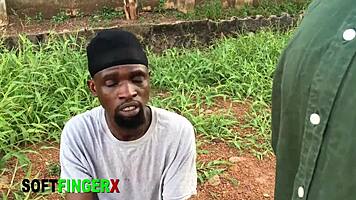 Homeless ebony rides cock in cowgirl and doggy style