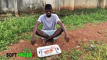 Homeless ebony rides cock in cowgirl and doggy style