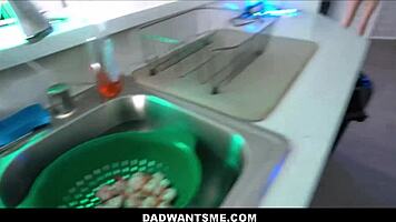 Kyler Quinn's tiny frame wrecked by stepdad's monster cock pov ravaging