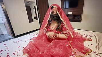 desi bride's tight ass pounded hard on first honeymoon night close-up
