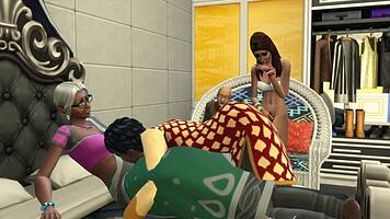 desi indian brunette big tits milf seduces young stud while family watches steamy hardcore action