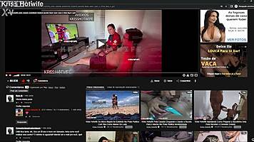 kriss hotwife caught in voyeur cuckold frenzy with sexy big ass slut