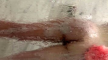 shower spy caught leads to fat ass wet pussy quickie