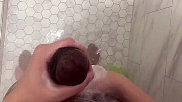shower spy caught leads to fat ass wet pussy quickie