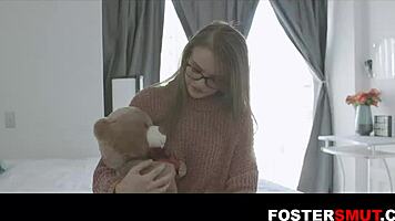 sleazy couple threesome pounds young babe wildly