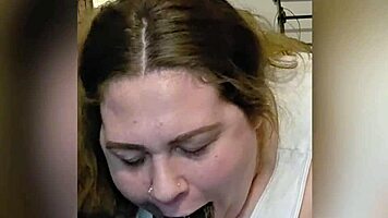 Curvy white girl at work takes huge cock hard to cumshot