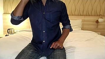 Village girl seduced from jungle fucked hard hotel anal cum swallow