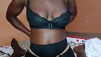 Ebony Slimthick's Tight Pussy Rides Cock In Homemade Passion