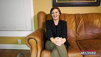 petite brunette delivers sloppy deepthroat passion