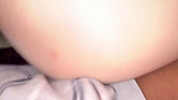 Early morning plea fill young pussy with hot cum creampie sideways pounding