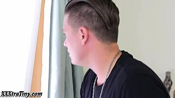 Small Petite Teen Takes Monster Cock Facial Bent Over