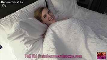 Petite redhead teen uncovers older guy's kinky secrets unleashing huge cumshot explosion