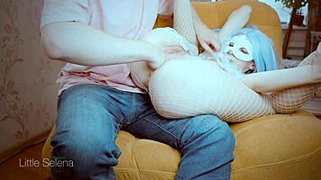 Slut's tight ass fisted deep with hand and massive veggies