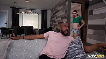 Jessica marie 😍 tight pussy stretched by stepdad's monster cock!