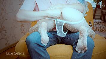 Slut's tight ass fisted deep with hand and massive veggies