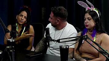 Brazilian swingers Macettare couple shocked into hot BDSM casting interview