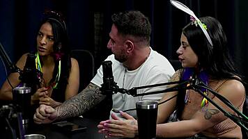 Brazilian swingers Macettare couple shocked into hot BDSM casting interview