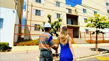 brazilian wife takes bbc outdoors in public car