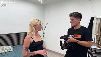 beautiful blonde devours 4 huge cocks in hardcore double penetration gangbang 💦🍆