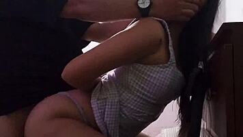 Riding cock shuts conceited whore up