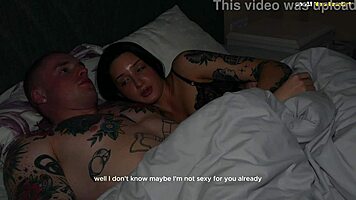 young wife cheats fucking older stud while hubby sleeps