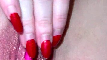 Jumping on that huge cock while buzzing vibrator deep inside!