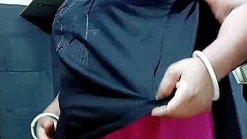 desi maid bends over in bathroom for wet pussy servant pounding