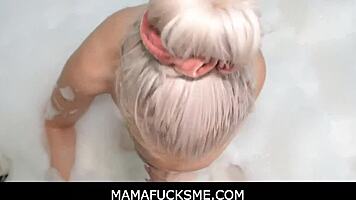 blonde big tits milf brook page seduces young stud in family bathroom pov encounter