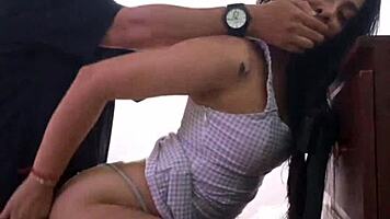 Riding cock shuts conceited whore up