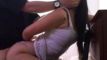 Riding cock shuts conceited whore up