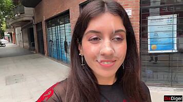 She begs for first-date facial cumwalk down the street, sloppy and public