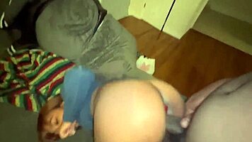 yo that red butt plug stretches her ass while bbc wrecks tight pussy till she squirts everywhere