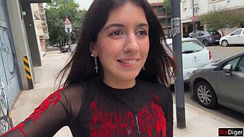 She begs for first-date facial cumwalk down the street, sloppy and public