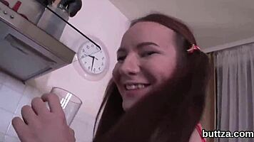 damn this slim nympho spreads wide for hardcore anal gaping