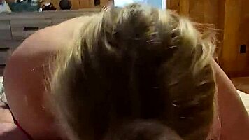 i love how my cute wife deepthroats and swallows cum mouthful