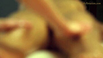 oh god this beautiful sensual virgins tight wet pussy gets massaged to moaning orgasm first time