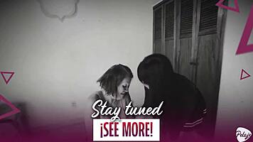 he hired a fitness trainer for his grandmother but she seduced her with lesbian pussy licking outdoors