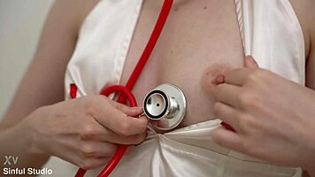 sweet doctor funky town gives ass anal therapy to oliver trunk's huge cock