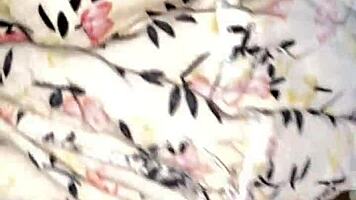 sexy asian neighbor fingered to orgasm in living room