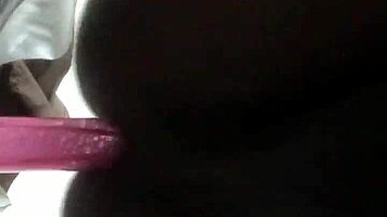sexy ebony shemale teases tight ass with intriguing anal play