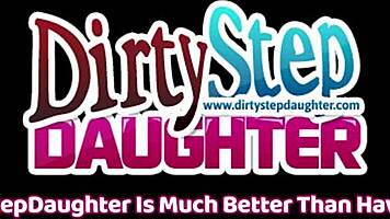 Redhead dirty teen teaches tutor cock handling with ass lick and cum swallow