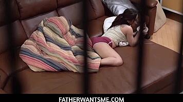 Stepdaughter begs daddy fuck before she arrives