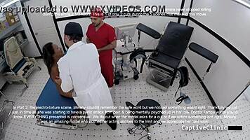 Lesbian Nurse Melany Lopez Torments Patient with Toys Heels Latex in Clinic