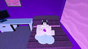 hey bcheese07 watch this neko girl fuck herself hard on bed do you want it