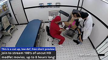 Lesbian Nurse Melany Lopez Torments Patient with Toys Heels Latex in Clinic