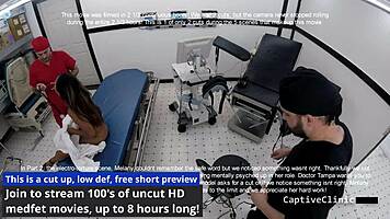 Lesbian Nurse Melany Lopez Torments Patient with Toys Heels Latex in Clinic