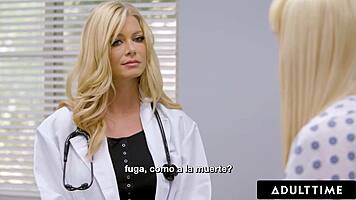 kenzie reeves squirts pussy juices all over her milf doctor!